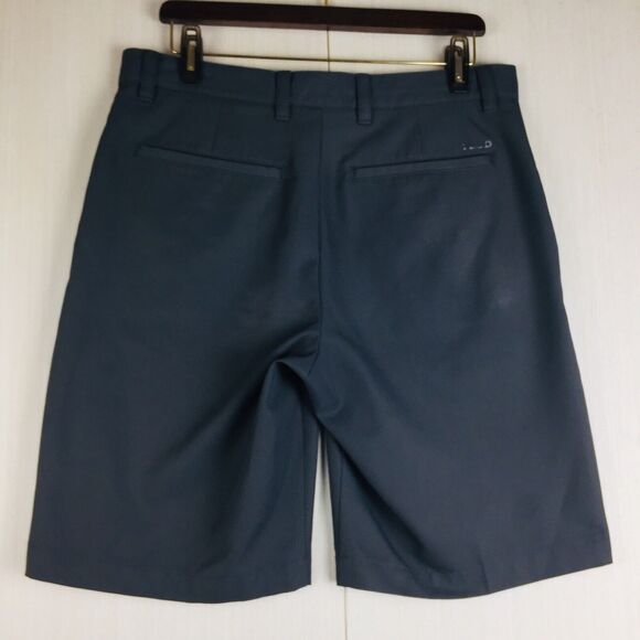 IZOD GOLF Men's Dark Gray Chino Flat Front Athletic Casual Light Shorts Size 32 - Picture 7 of 10